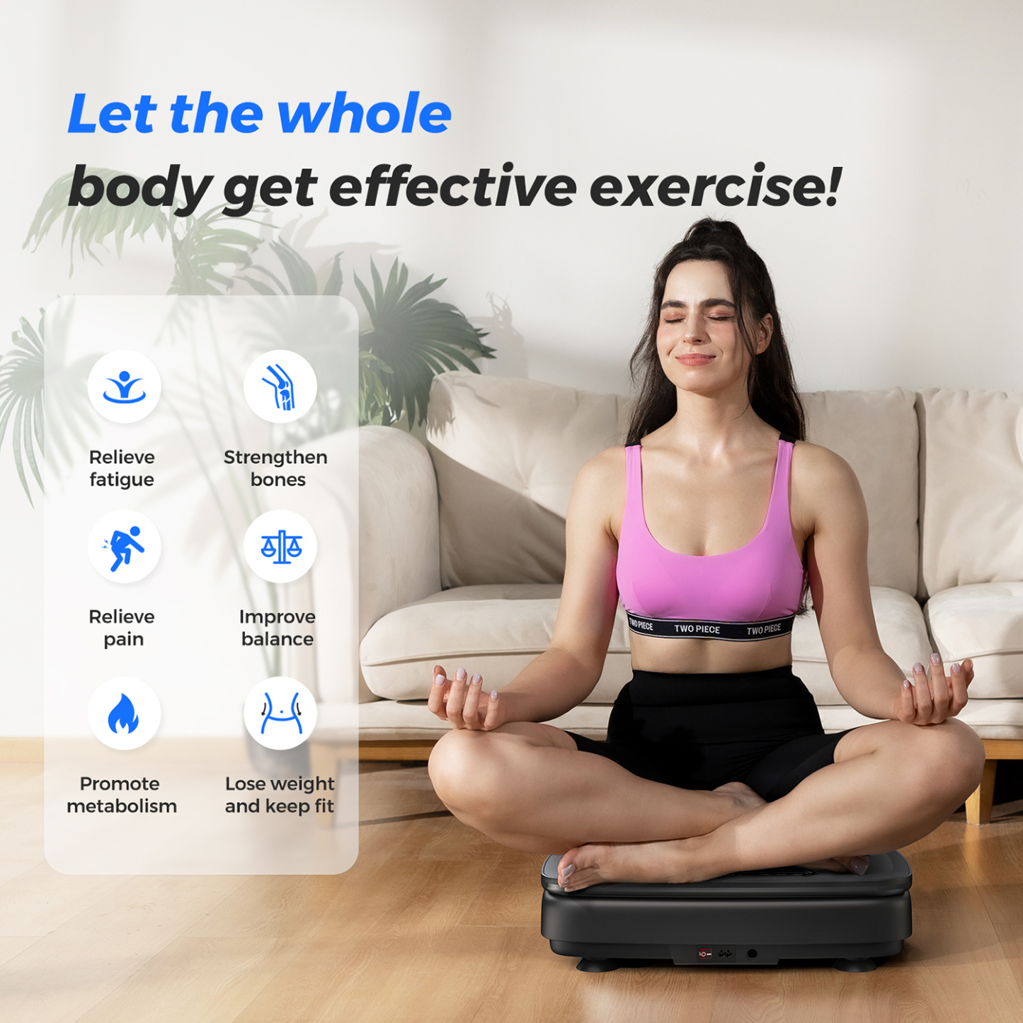 MERACH Vibration Plate Exercise Machine for Wellness and Fitness