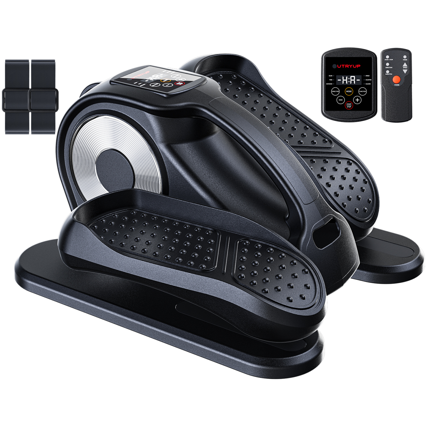 UTRYUP Under Desk Elliptical Machine for Seniors, Ellipse Leg Exerciser with Remote Control, 12-Speed Adjustable for Home Office Use