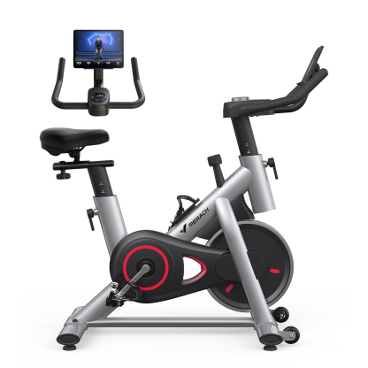 MERACH Exercise Bike Stationary 100 Resistance Levels Indoor Cycling for Home Office Cardio Workout Machine, Free Bluetooth App Height-Adjustable Padded Seat