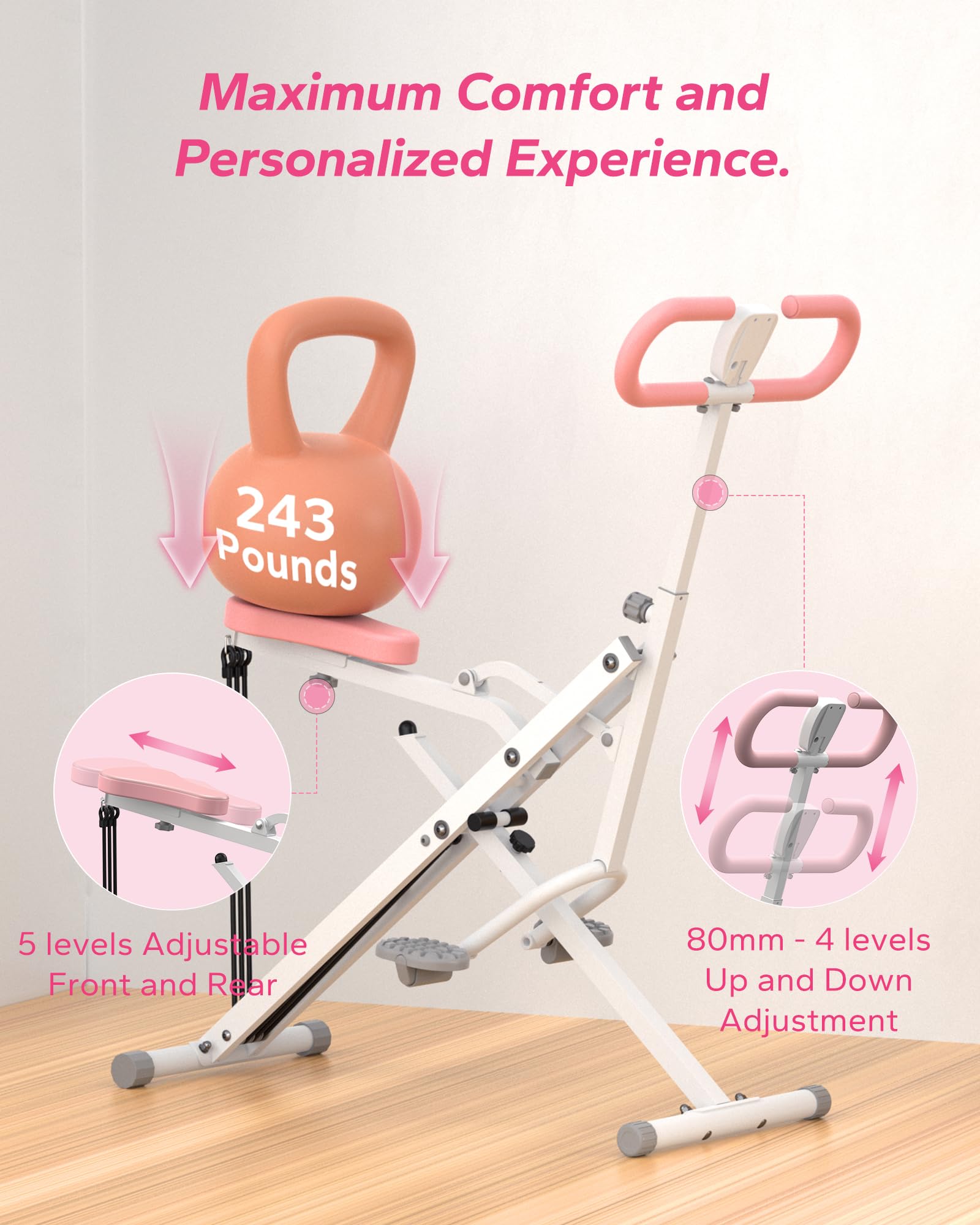 MERACH 2 in 1 R07 Foldable Squat Assist Trainer Machine for Home