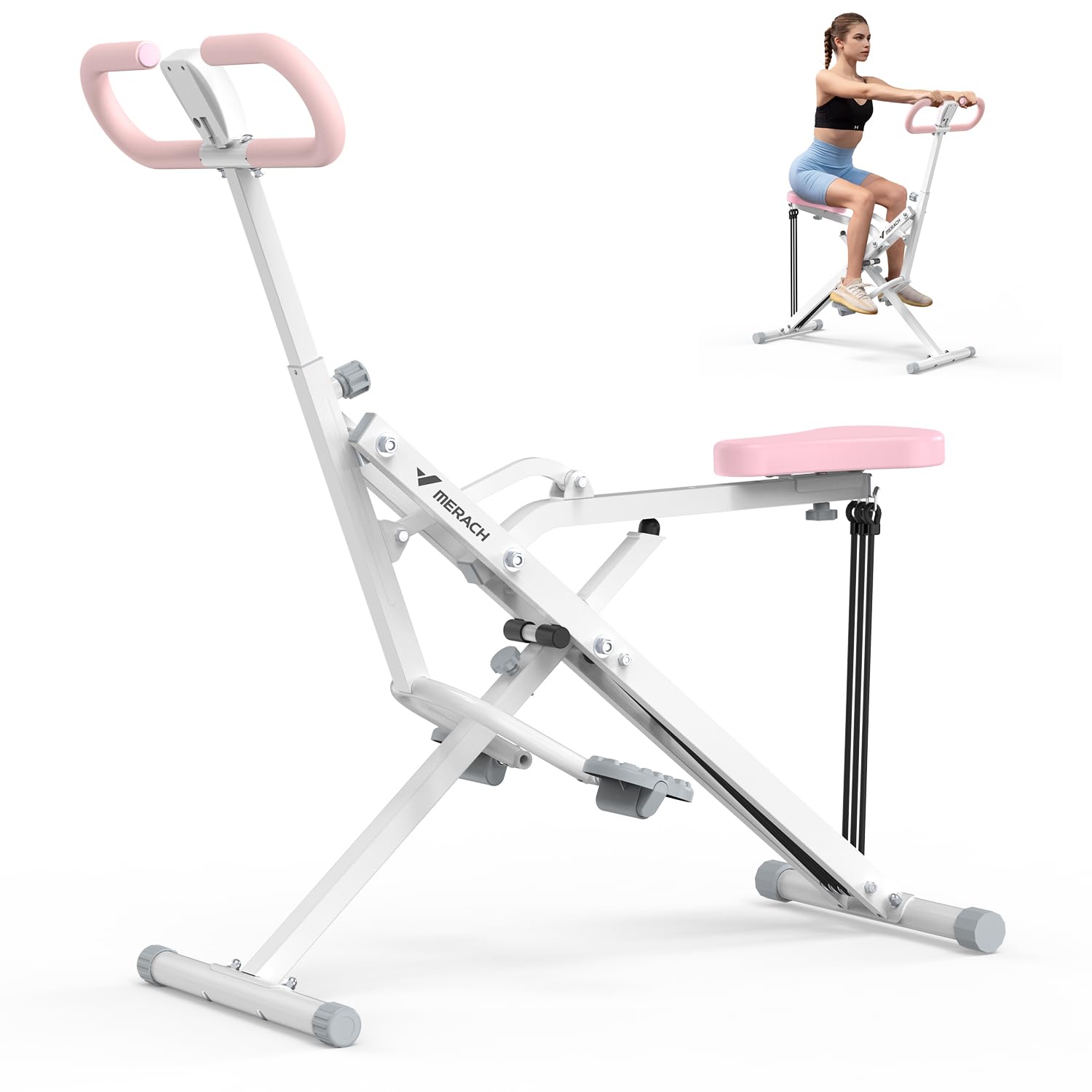 MERACH 2 in 1 R07 Foldable Squat Assist Trainer Machine for Home
