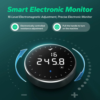 MERACH Rower Machine Bluetooth 16 levels Quiet Magnetic Smart Auto Resistance Rower for Home Use