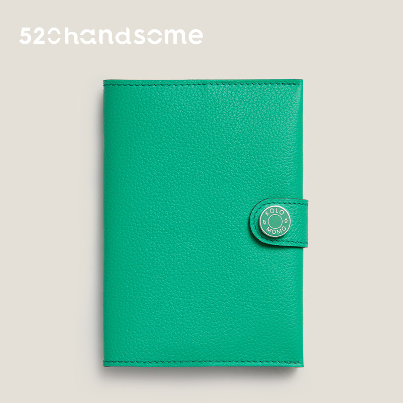 【Kolomomo Brand】Top Layer Eve Goat Leather Enamel Buckle Passport Bag Accessory Handcrafted Hand-sewn Card Holder