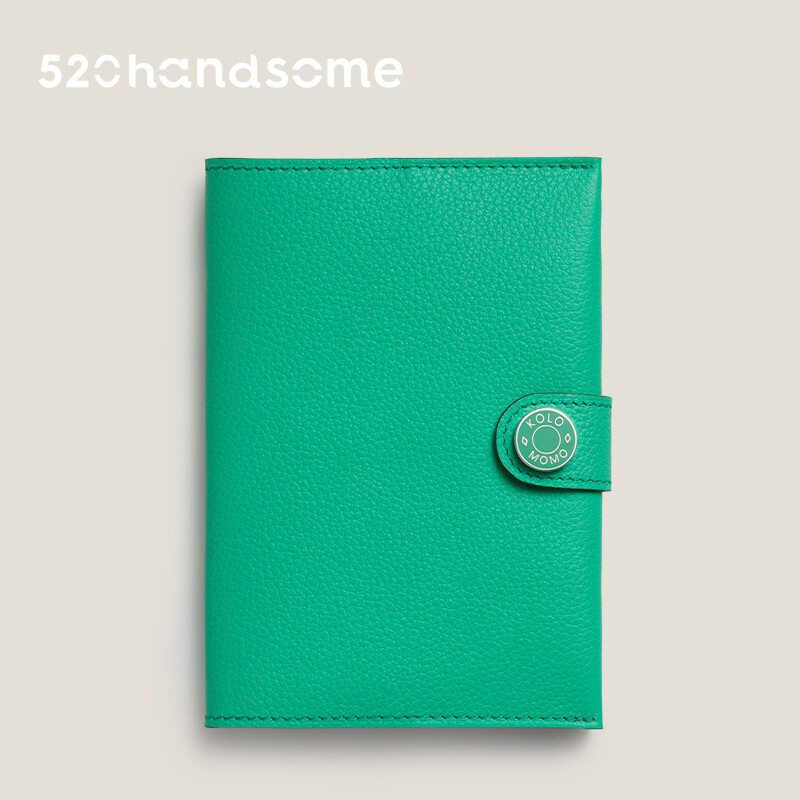 【Kolomomo Brand】Top Layer Eve Goat Leather Enamel Buckle Passport Bag Accessory Handcrafted Hand-sewn Card Holder
