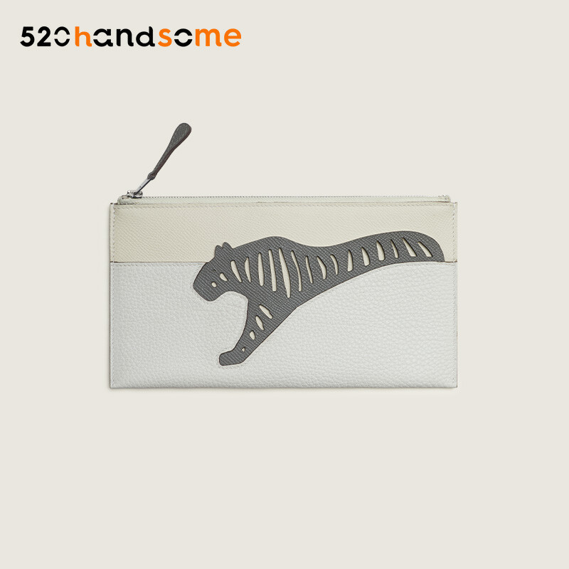 【Kolomomo Brand】Animal Series ROOROO Lightweight Zipper Multi-Color Multi-Leather Splicing Long Handbag Makeup Bag Wallet