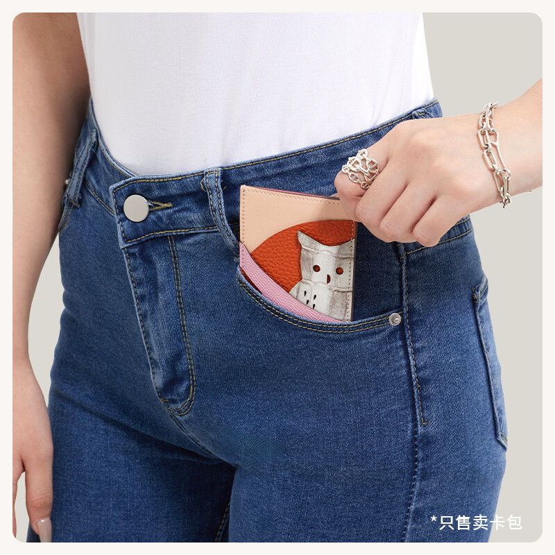 【Kolomomo Brand】Himalaya Matte Nile Crocodile Owl Animal Card Holder