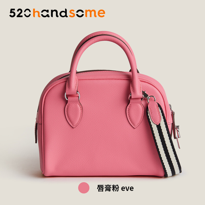 【Kolomomo Brand】 Handmade Wax range EVThread Stitching Imported Genuine Leather Bowling Ball 12Bolide MINI Women's Crossbody Bag 
