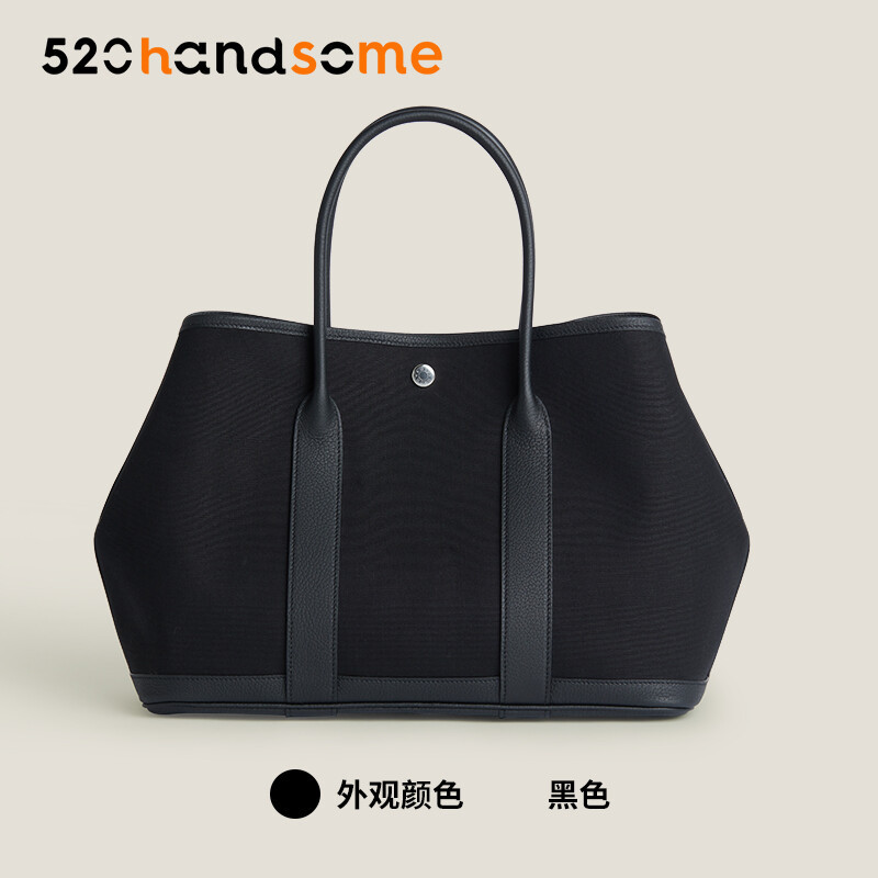 【Kolomomo Brand】 Handmade Wax Thread Canvas Garden Party Large Capacity Women's Bag Garden Bag Shoulder Handbag