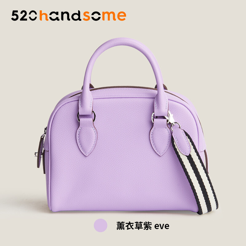 【Kolomomo Brand】 Handmade Wax range EVThread Stitching Imported Genuine Leather Bowling Ball 12Bolide MINI Women's Crossbody Bag 