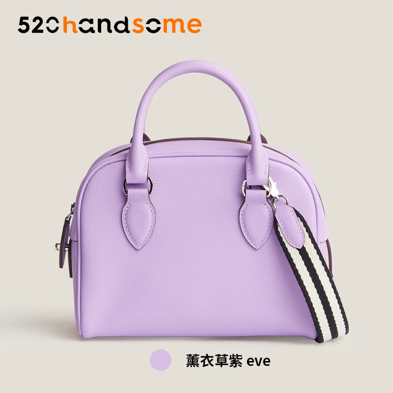 【Kolomomo Brand】 Handmade Wax range EVThread Stitching Imported Genuine Leather Bowling Ball 12Bolide MINI Women's Crossbody Bag