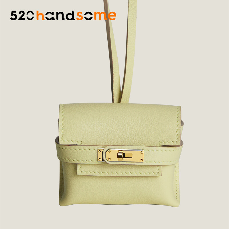 【Kolomomo Brand】Minikelly Earphone Bag Pendant Mini Bag Kelly Pendant Bluetooth Headset Protective Cover Creative Pendants