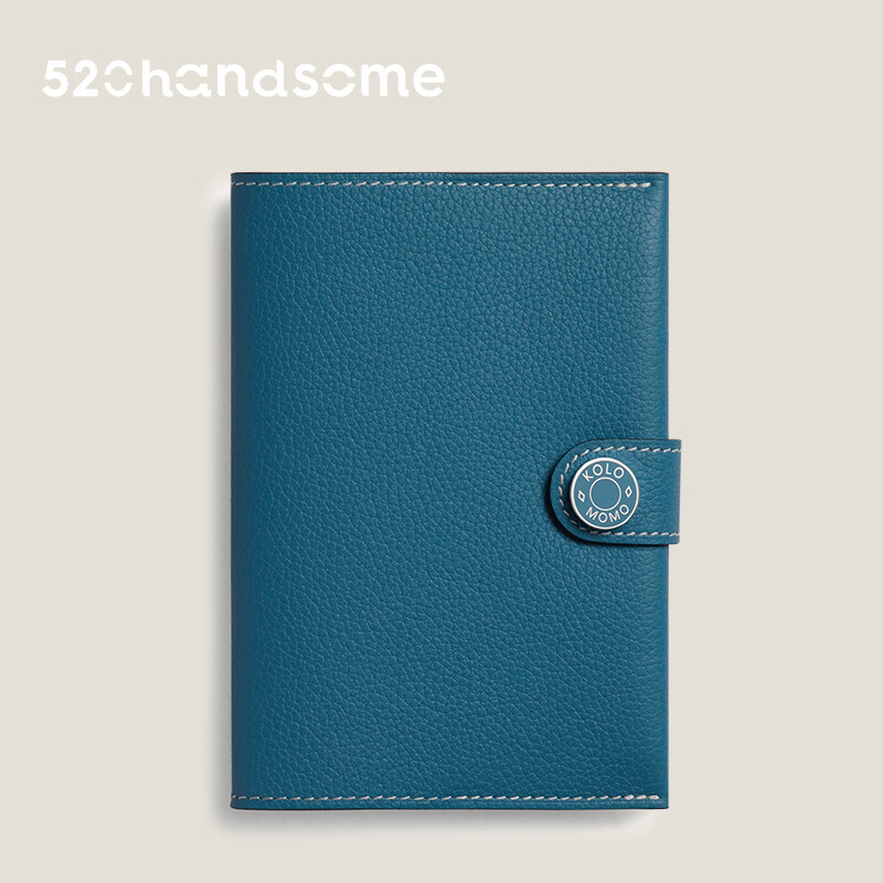 【Kolomomo Brand】Top Layer Eve Goat Leather Enamel Buckle Passport Bag Accessory Handcrafted Hand-sewn Card Holder