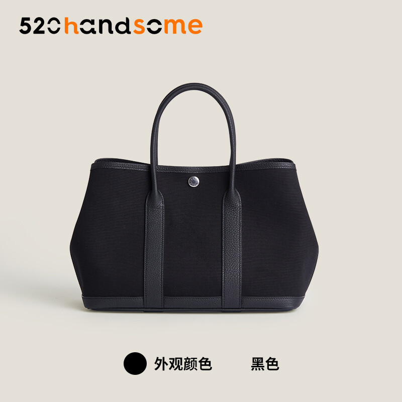 【Kolomomo Brand】 Handmade Wax Thread Canvas Garden Party Large Capacity Women's Bag Garden Bag Shoulder Handbag