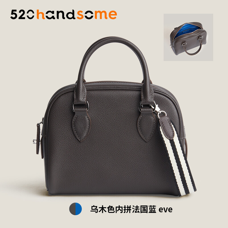 【Kolomomo Brand】 Handmade Wax range EVThread Stitching Imported Genuine Leather Bowling Ball 12Bolide MINI Women's Crossbody Bag 