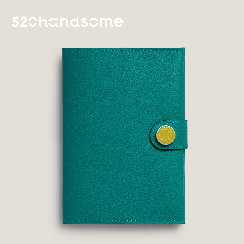 【Kolomomo Brand】Top Layer Eve Goat Leather Enamel Buckle Passport Bag Accessory Handcrafted Hand-sewn Card Holder