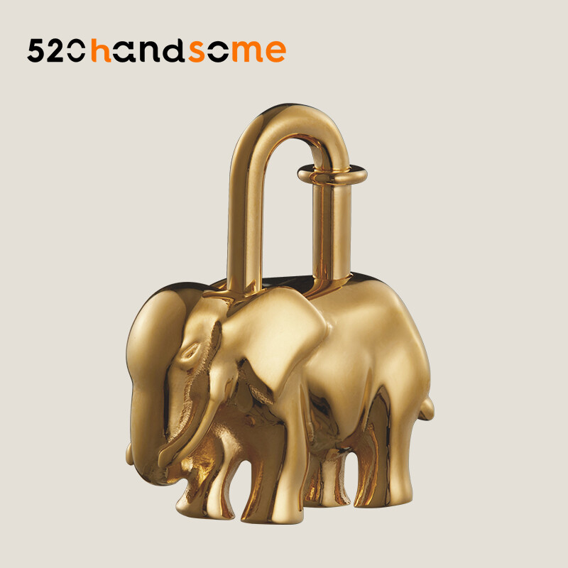 【Kolomomo Brand】Animal Lock Pendant Hippo Pegasus Rotating Pegasus Elephant Love Lock Head Platinum Kelly Vegetable Basket Ornaments 