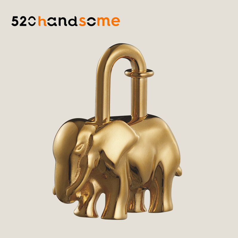 【Kolomomo Brand】Animal Lock Pendant Hippo Pegasus Rotating Pegasus Elephant Love Lock Head Platinum Kelly Vegetable Basket Ornaments 