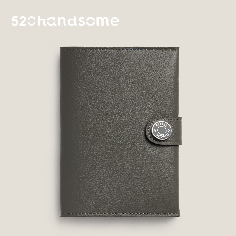 【Kolomomo Brand】Top Layer Eve Goat Leather Enamel Buckle Passport Bag Accessory Handcrafted Hand-sewn Card Holder