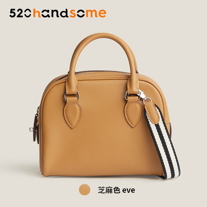 【Kolomomo Brand】 Handmade Wax range EVThread Stitching Imported Genuine Leather Bowling Ball 12Bolide MINI Women's Crossbody Bag