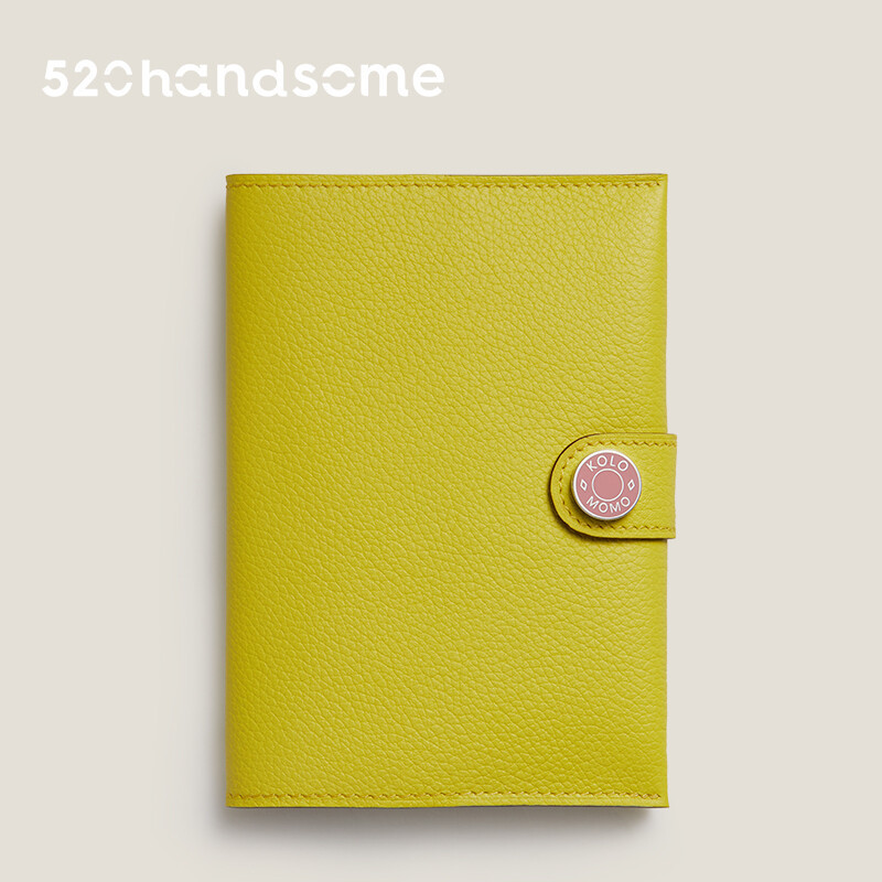 【Kolomomo Brand】Top Layer Eve Goat Leather Enamel Buckle Passport Bag Accessory Handcrafted Hand-sewn Card Holder