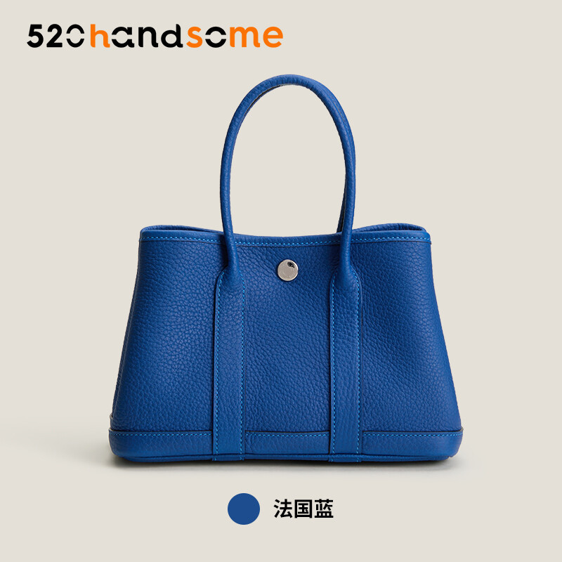 【Kolomomo Brand】 Handmade Wax Thread Genuine Leather Garden Party 23 30 36 Large Capacity Women's Bag Garden Bag