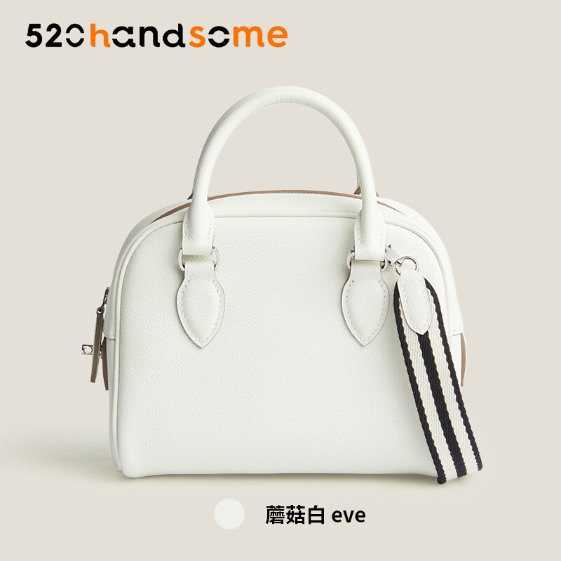 【Kolomomo Brand】 Handmade Wax range EVThread Stitching Imported Genuine Leather Bowling Ball 12Bolide MINI Women's Crossbody Bag 
