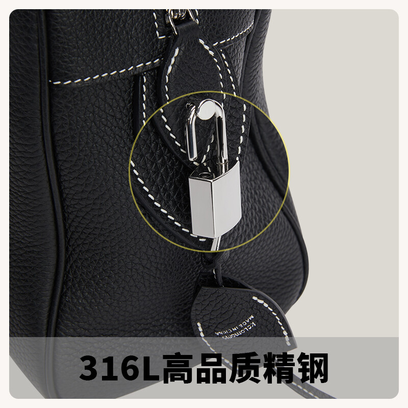 【Kolomomo Brand】 Handmade Genuine Leather Bolide Crossbody Underarm Bag Handbag Versatile Commuter Bowling Bag 