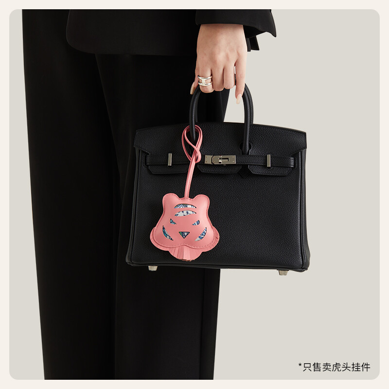 【Kolomomo Brand】 Accessories Handbag Pendant Petith Tiger Head Lamb Skin Tassel Ornament Car Pendant Keychain