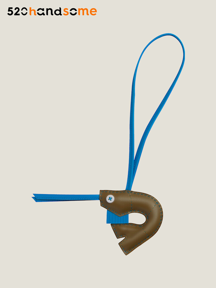 【Kolomomo Brand】 Small Shrimp Handmade Sewn Pendant Sheepskin Hanging Decoration Car Interior Hanging Ornament