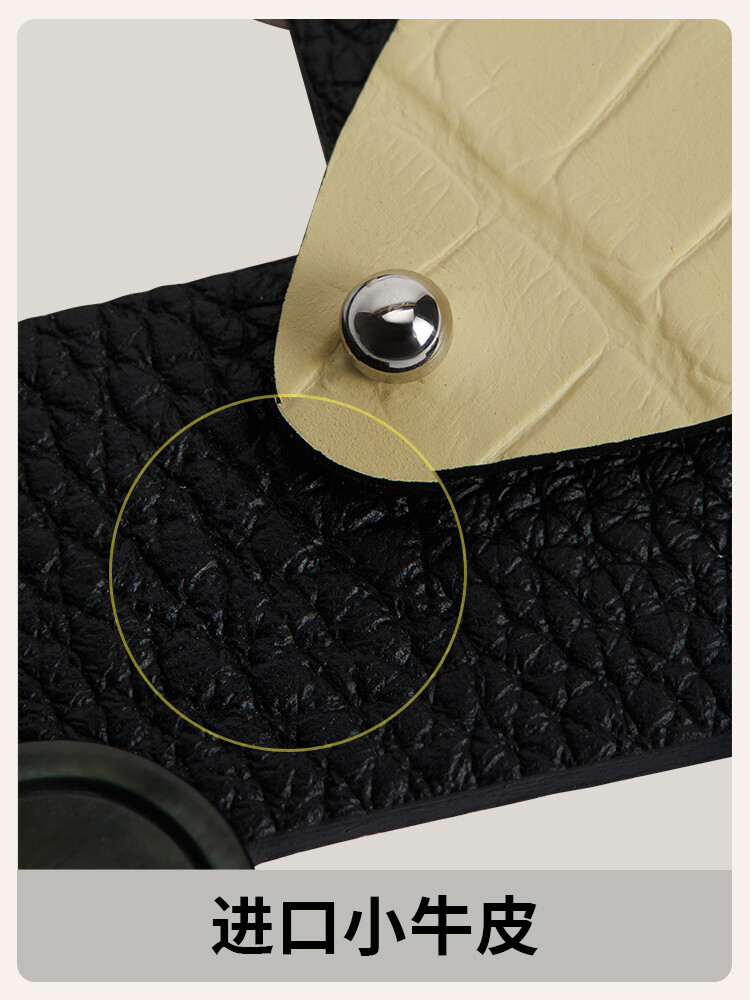 【Kolomomo Brand】Car Crocodile Leather Wings Touch Genuine Leather Bag Pendant Car Rearview Mirror Hanging Decoration Keychain
