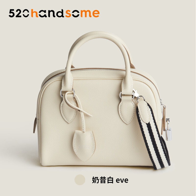 【Kolomomo Brand】 Handmade Wax range EVThread Stitching Imported Genuine Leather Bowling Ball 12Bolide MINI Women's Crossbody Bag