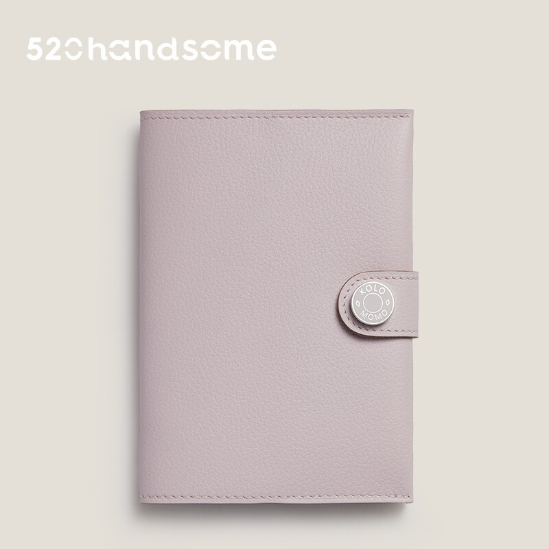 【Kolomomo Brand】Top Layer Eve Goat Leather Enamel Buckle Passport Bag Accessory Handcrafted Hand-sewn Card Holder