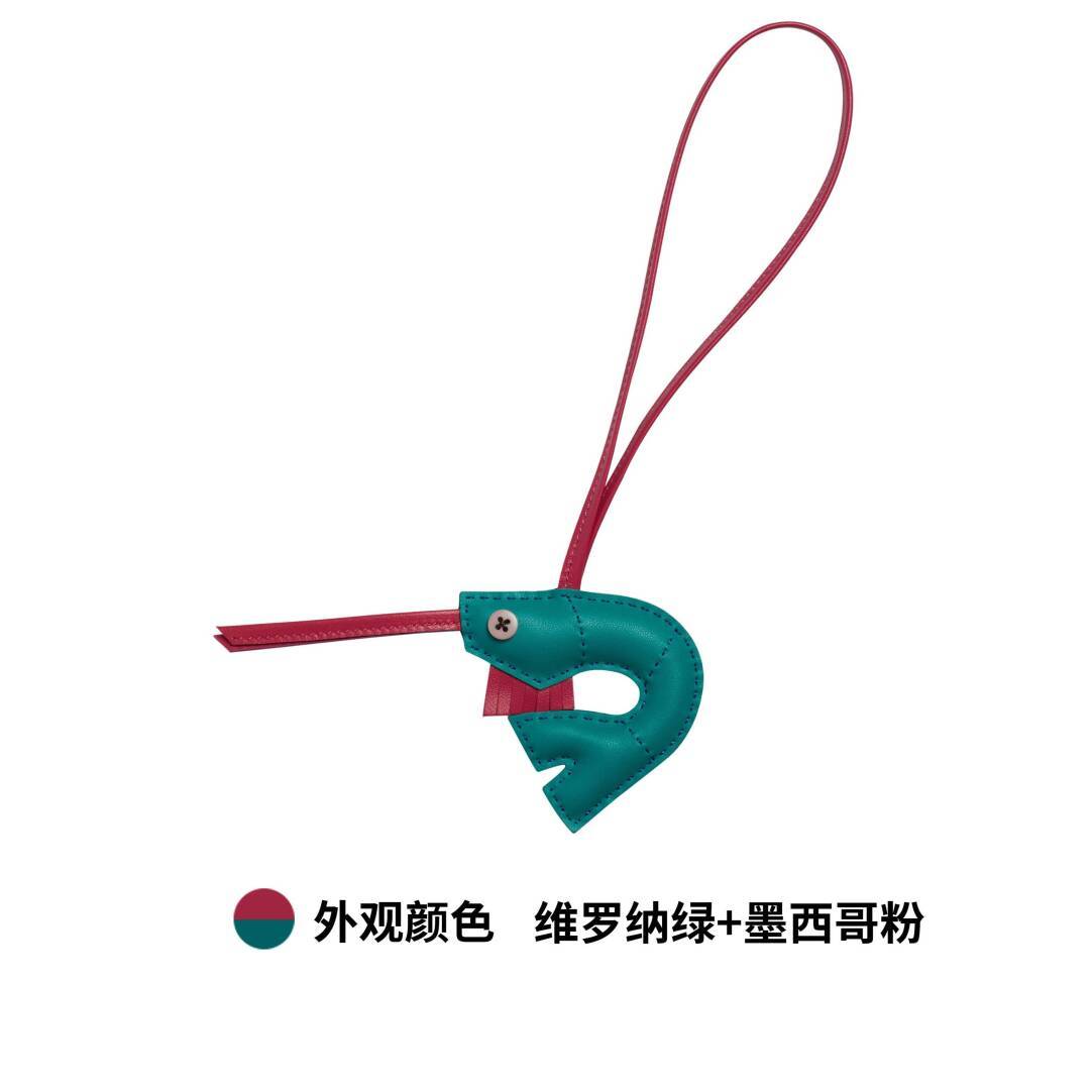 【Kolomomo Brand】 Small Shrimp Handmade Sewn Pendant Sheepskin Hanging Decoration Car Interior Hanging Ornament