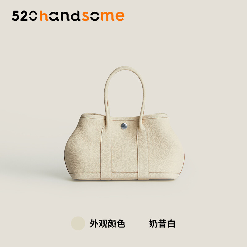 【Kolomomo Brand】 Handmade Wax Thread Genuine Leather Garden Party 23 30 36 Large Capacity Women's Bag Garden Bag 