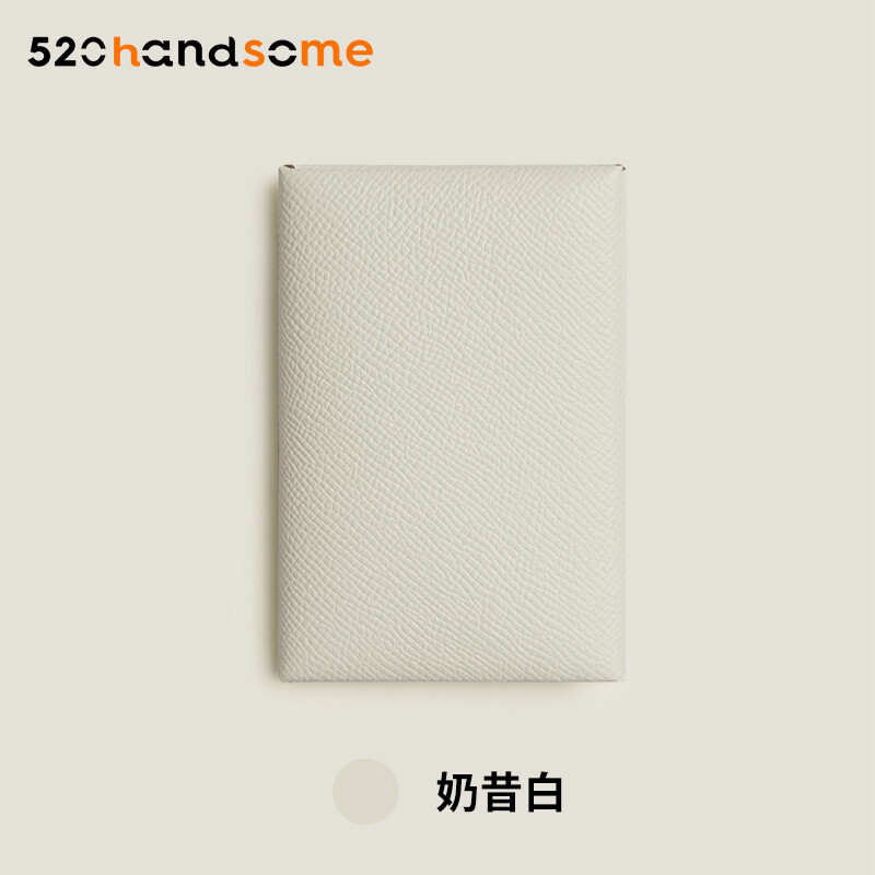 Applicable to H Calvi Solid Color Multi-Color Optional Handmade Hand-Stitched Goat Leather Bag Coin Purse Card Holder · Lemon Yellow (EP) Lining Minium Orange (EP)