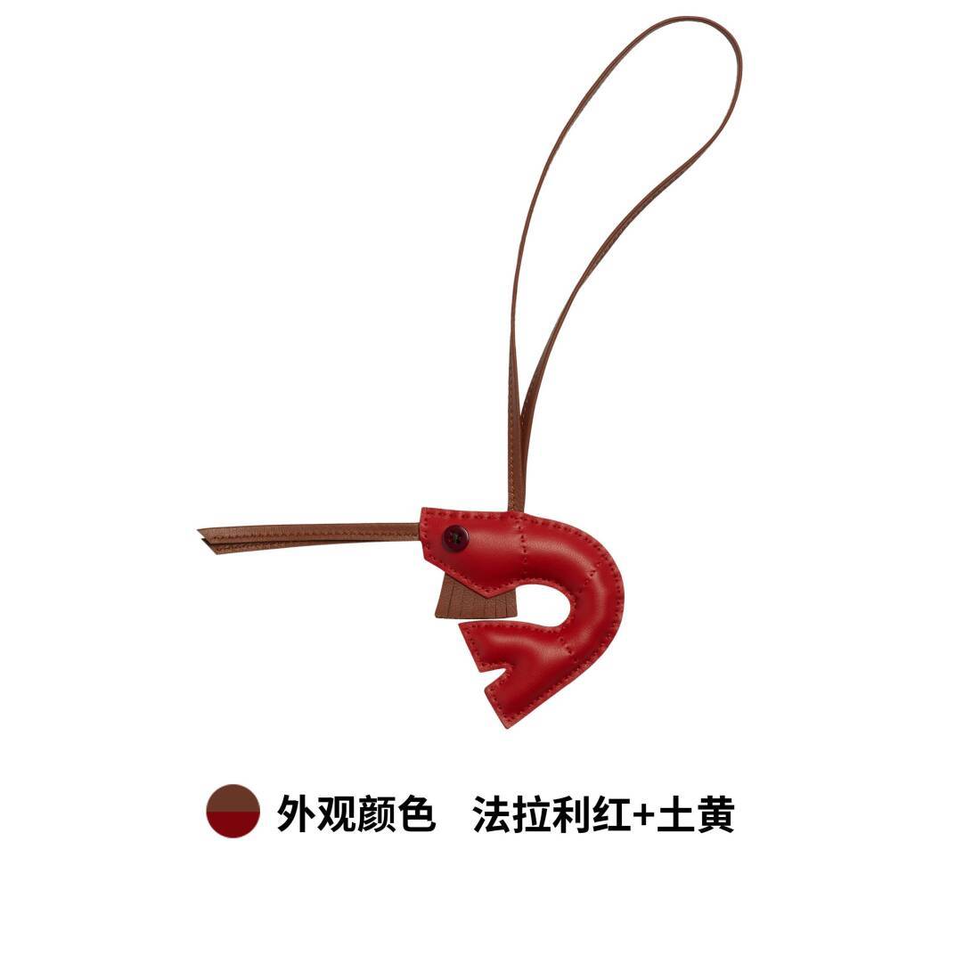 【Kolomomo Brand】 Small Shrimp Handmade Sewn Pendant Sheepskin Hanging Decoration Car Interior Hanging Ornament
