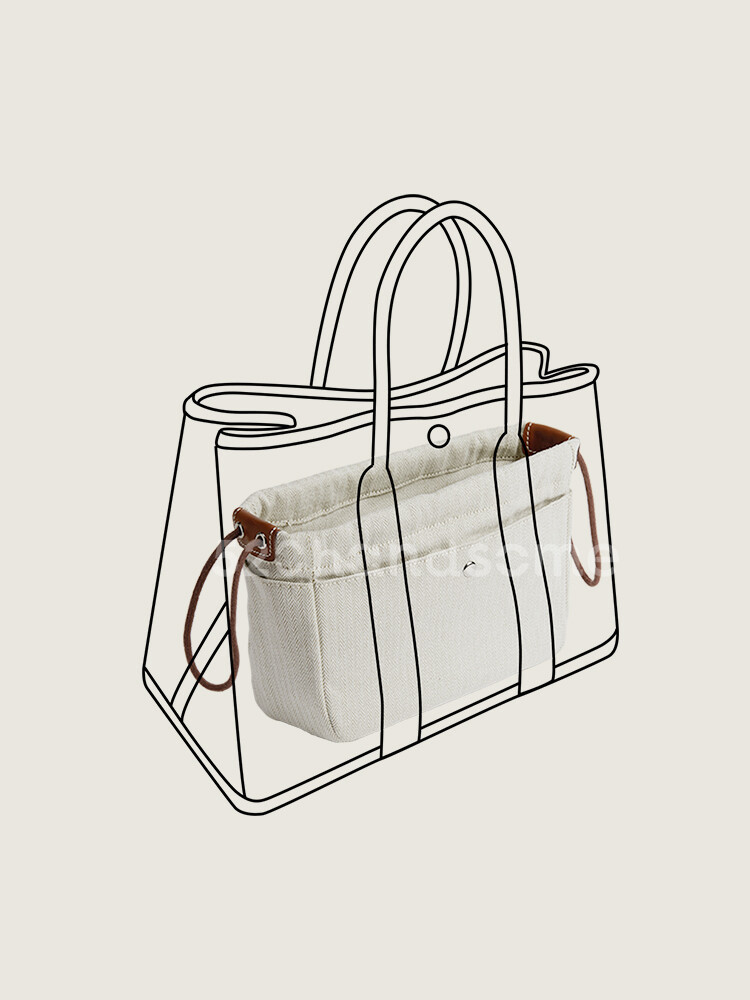 【Kolomomo Brand】Kelly 20 Inner Bag Kelly Bag Inner Pouch Satin Storage Bag Organizer Inner Lining Bag Support · NDB-20 Size