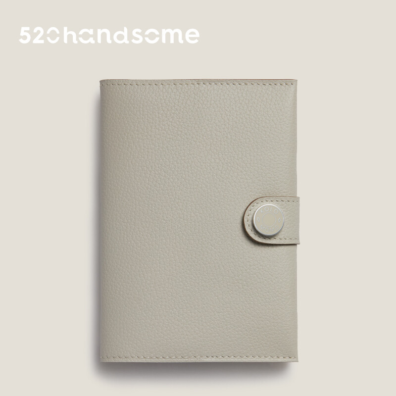 【Kolomomo Brand】Top Layer Eve Goat Leather Enamel Buckle Passport Bag Accessory Handcrafted Hand-sewn Card Holder