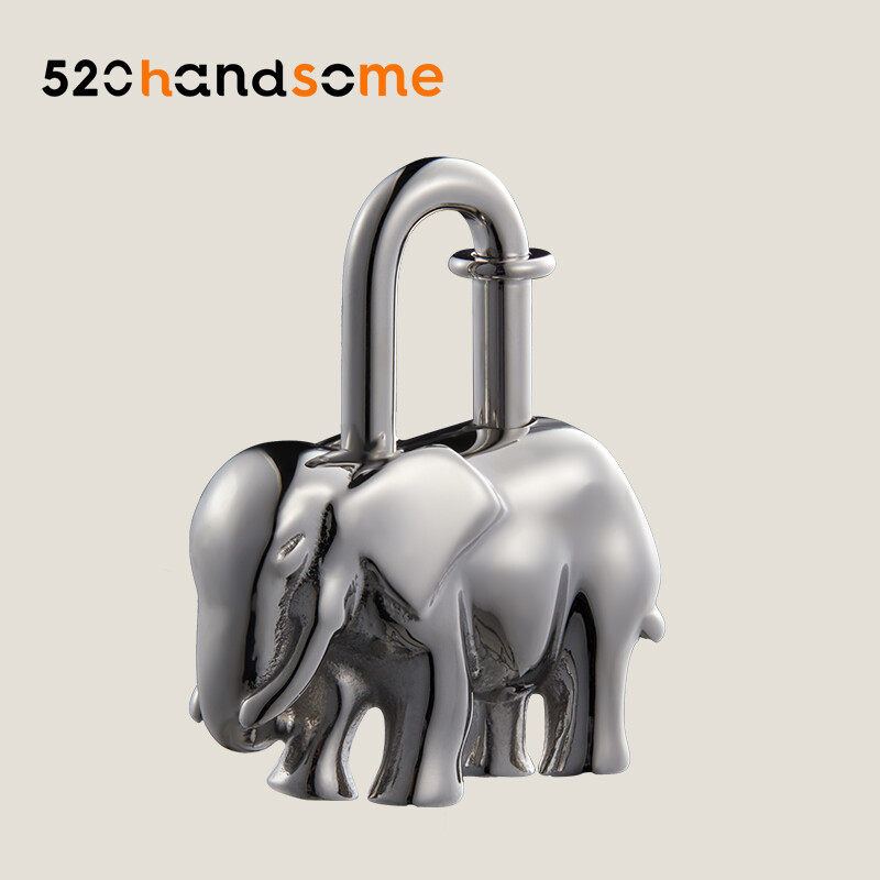 【Kolomomo Brand】Animal Lock Pendant Hippo Pegasus Rotating Pegasus Elephant Love Lock Head Platinum Kelly Vegetable Basket Ornaments