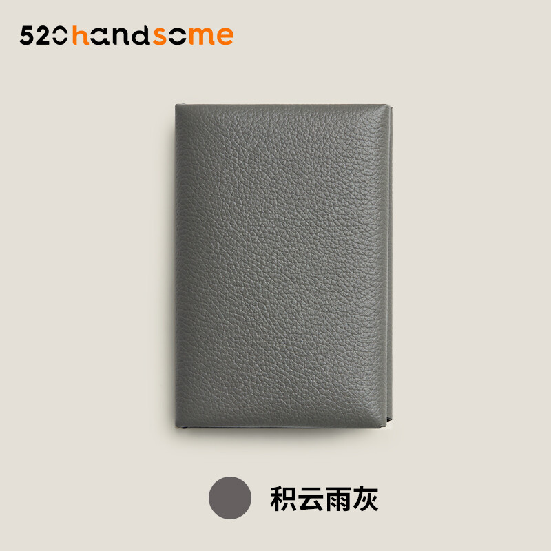 Applicable to H Calvi Solid Color Multi-Color Optional Handmade Hand-Stitched Goat Leather Bag Coin Purse Card Holder · Lemon Yellow (EP) Lining Minium Orange (EP)