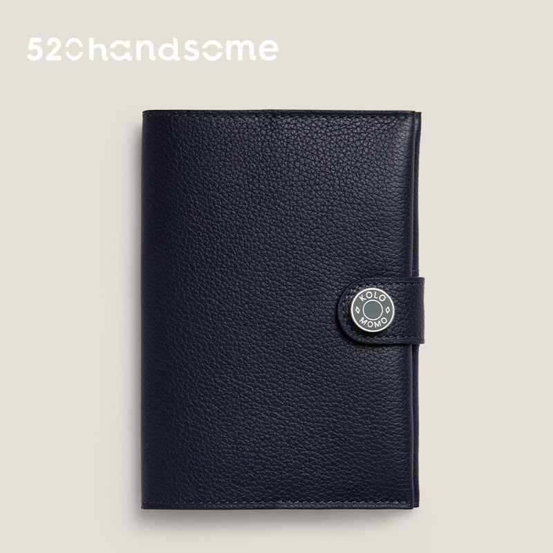 【Kolomomo Brand】Top Layer Eve Goat Leather Enamel Buckle Passport Bag Accessory Handcrafted Hand-sewn Card Holder