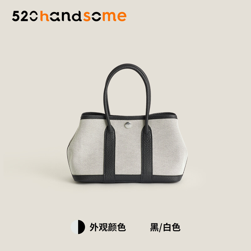 【Kolomomo Brand】 Handmade Wax Thread Canvas Garden Party Large Capacity Women's Bag Garden Bag Shoulder Handbag