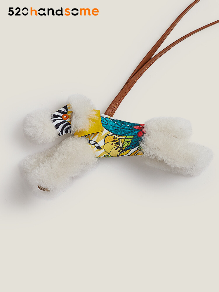 【Kolomomo Brand】 Matching Floral Doll BUDY Punk Puppy Bag Pendant Car Hanging Decoration Keychain Pendant