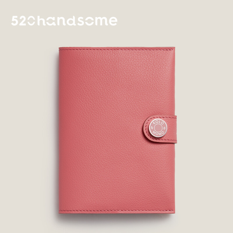 【Kolomomo Brand】Top Layer Eve Goat Leather Enamel Buckle Passport Bag Accessory Handcrafted Hand-sewn Card Holder