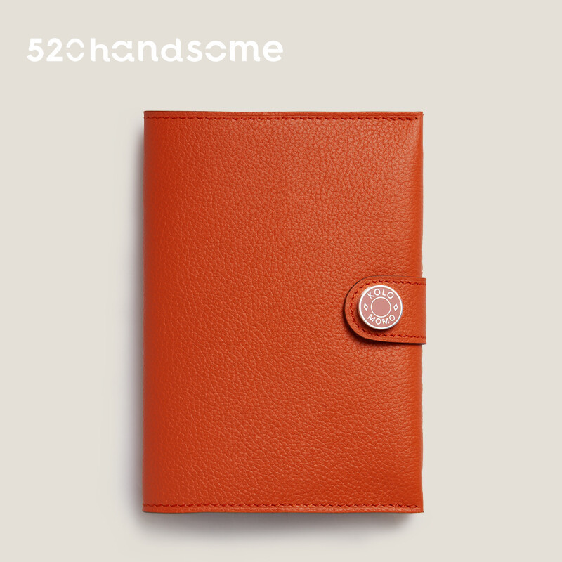 【Kolomomo Brand】Top Layer Eve Goat Leather Enamel Buckle Passport Bag Accessory Handcrafted Hand-sewn Card Holder