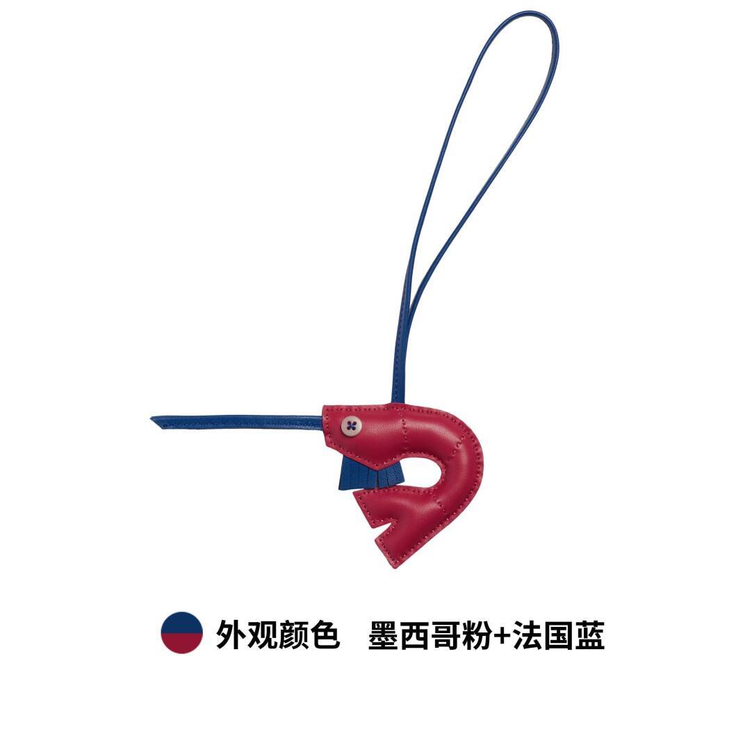 【Kolomomo Brand】 Small Shrimp Handmade Sewn Pendant Sheepskin Hanging Decoration Car Interior Hanging Ornament