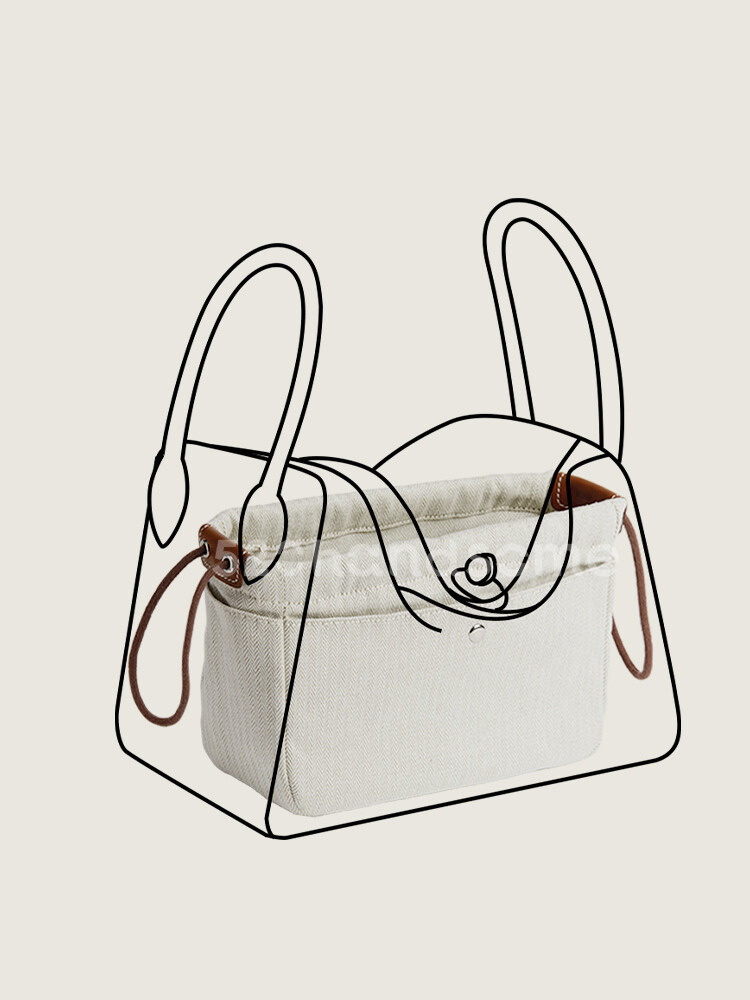 【Kolomomo Brand】Kelly 20 Inner Bag Kelly Bag Inner Pouch Satin Storage Bag Organizer Inner Lining Bag Support · NDB-20 Size