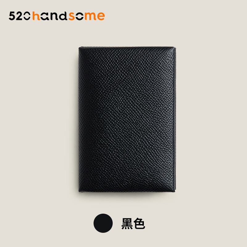 Applicable to H Calvi Solid Color Multi-Color Optional Handmade Hand-Stitched Goat Leather Bag Coin Purse Card Holder · Lemon Yellow (EP) Lining Minium Orange (EP)