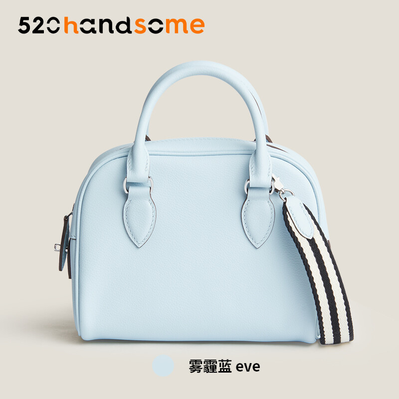 【Kolomomo Brand】 Handmade Wax range EVThread Stitching Imported Genuine Leather Bowling Ball 12Bolide MINI Women's Crossbody Bag 