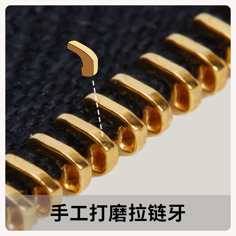 【Kolomomo Brand】Mini Bolide Shark Pendant Earphone Case · Gold Brown with White Line